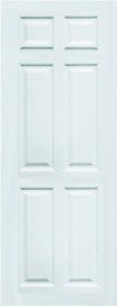 ประตู UPVC - Polywood (โพลีวูด) Special II PSW-7 บานทึบ-ลูกฟัก สีขาว