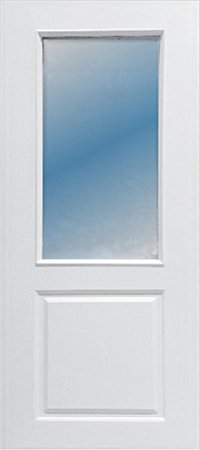ประตู UPVC - Polywood(โพลีวูด) Revo Series PGR-004 บานกระจก สีขาว
