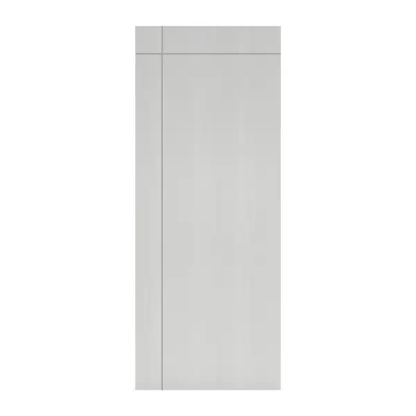 ประตู WPC ภายใน Bathic บานทึบ-เซาะร่องตั้ง 1 เส้น, นอน 1 เส้น BWC03 สีลอว์เรน วูด