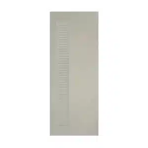 ประตู uPVC ภายใน Polywood เกล็ดตลอดบาน-ชิดข้าง PSW-10 สีเบจ ผิวลายเสี้ยนไม้