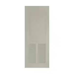 ประตู uPVC ภายใน Polywood เกล็ดล่าง-3 ฟัก PSW-12 สีเบจ ผิวลายเสี้ยนไม้