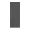 ประตู uPVC ภายใน Polywood เซาะร่องดำตั้ง 1 เส้น, นอน 1 เส้น LPRM-002 สีเกรย์โอ๊ค ผิวลายเสี้ยนไม้