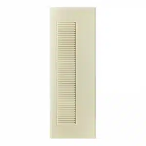 ประตู PVC ภายใน Bathic เกล็ดตลอดชิดข้าง BS5 สีครีม